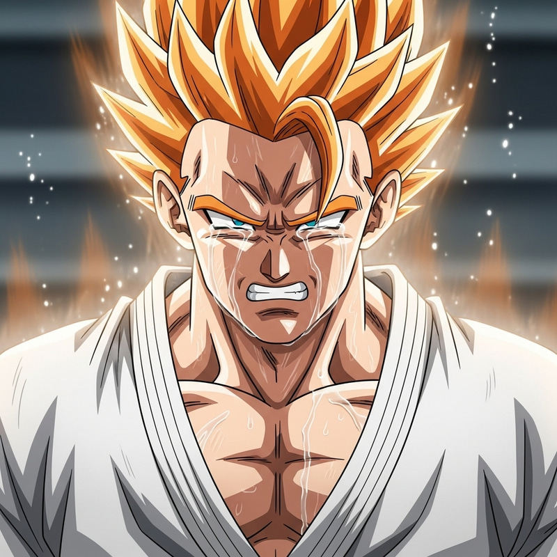Goku Crying | Emotional Fan Art Illustration Goku Crying | Emotional Fan Art Illustration