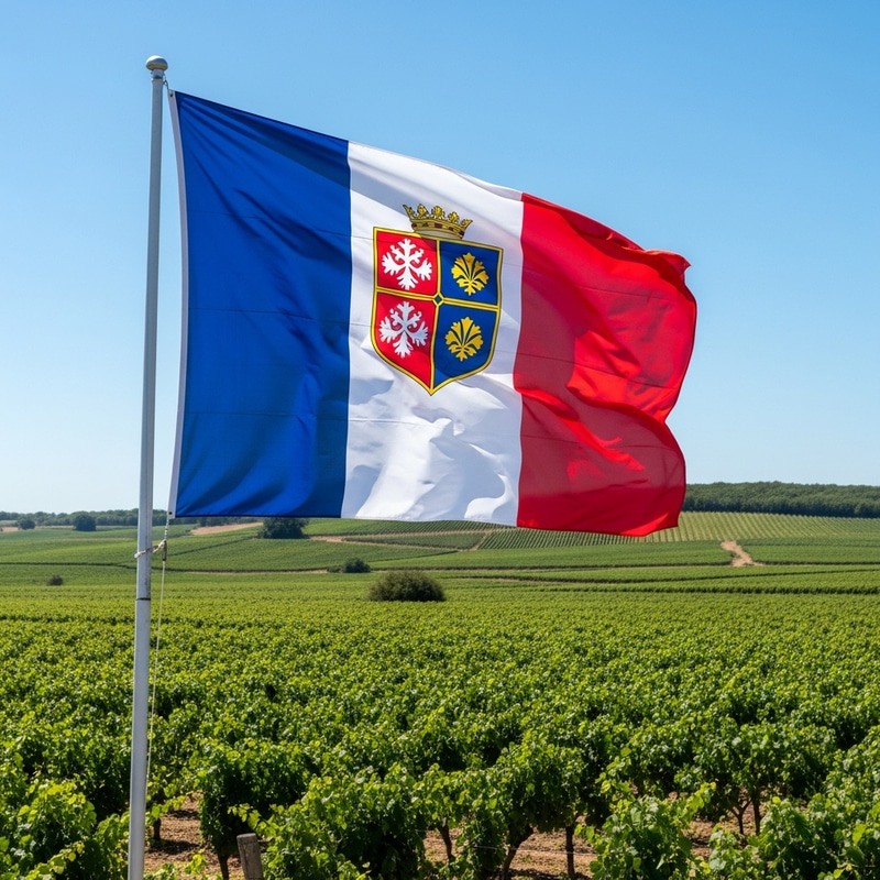 Cognac Country Flag | Vibrant Representation & Scenic Beauty