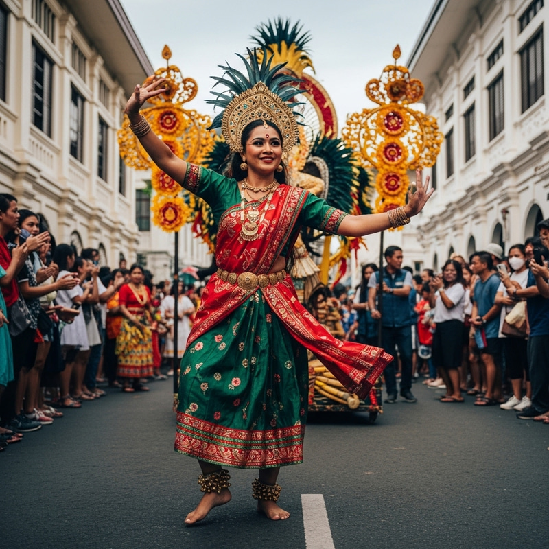 Sinulog Festival Queen Dancing in Cebu