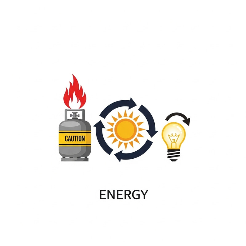 Printable Energy Logo: Gas Cylinder, Recycled Solar, Bright Bulb Printable Energy Logo: Gas Cylinder, Recycled Solar, Bright Bulb