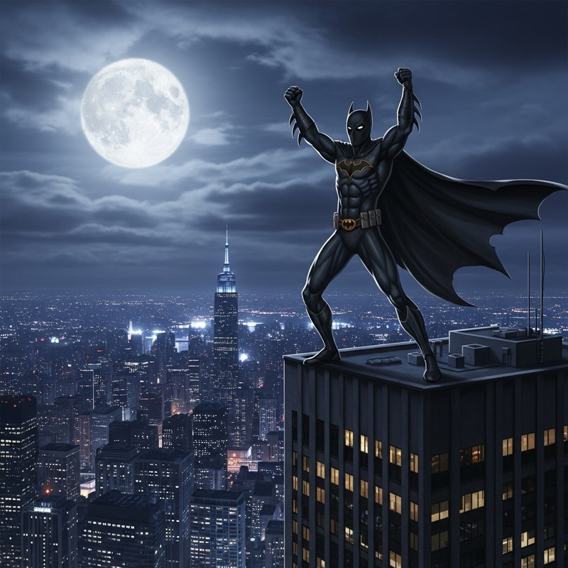 Batman Defeated: A Hero’s Triumph on the Rooftop