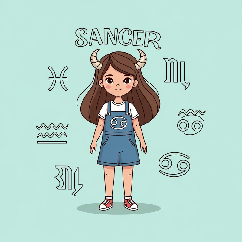 Cancer Zodiac Girl - Chica de signo zodiacal cáncer