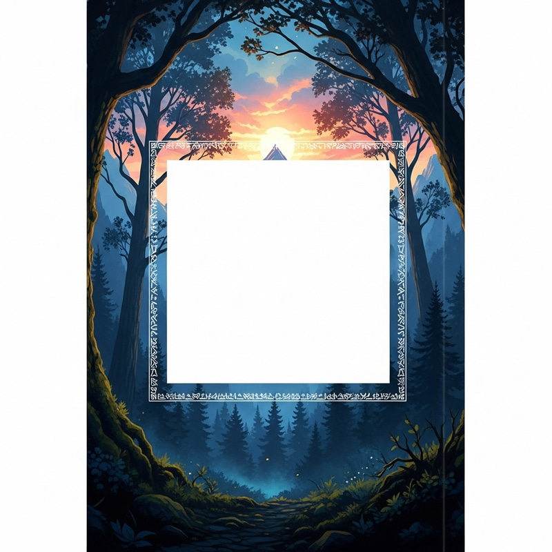 Create Back Cover Image with Blank White Square for Final Thought Create Back Cover Image with Blank White Square for Final Thought