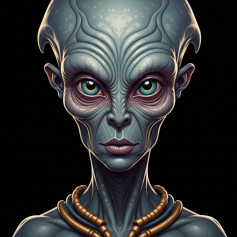 Alien Face: Stunning Extraterrestrial Visage Art Alien Face: Stunning Extraterrestrial Visage Art
