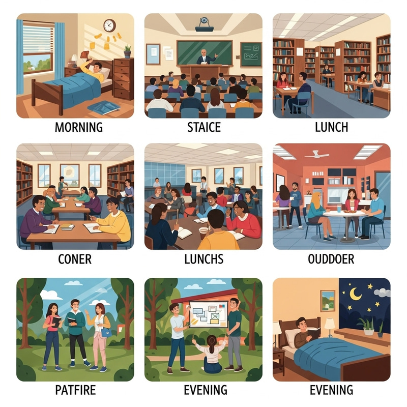 A Day in the Life of a College Student