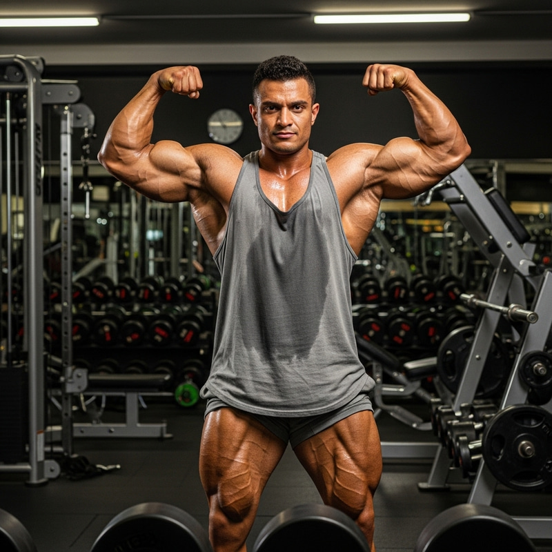 Dedicated Gym Enthusiast Flexing Muscles | Strongman Workout Dedicated Gym Enthusiast Flexing Muscles | Strongman Workout