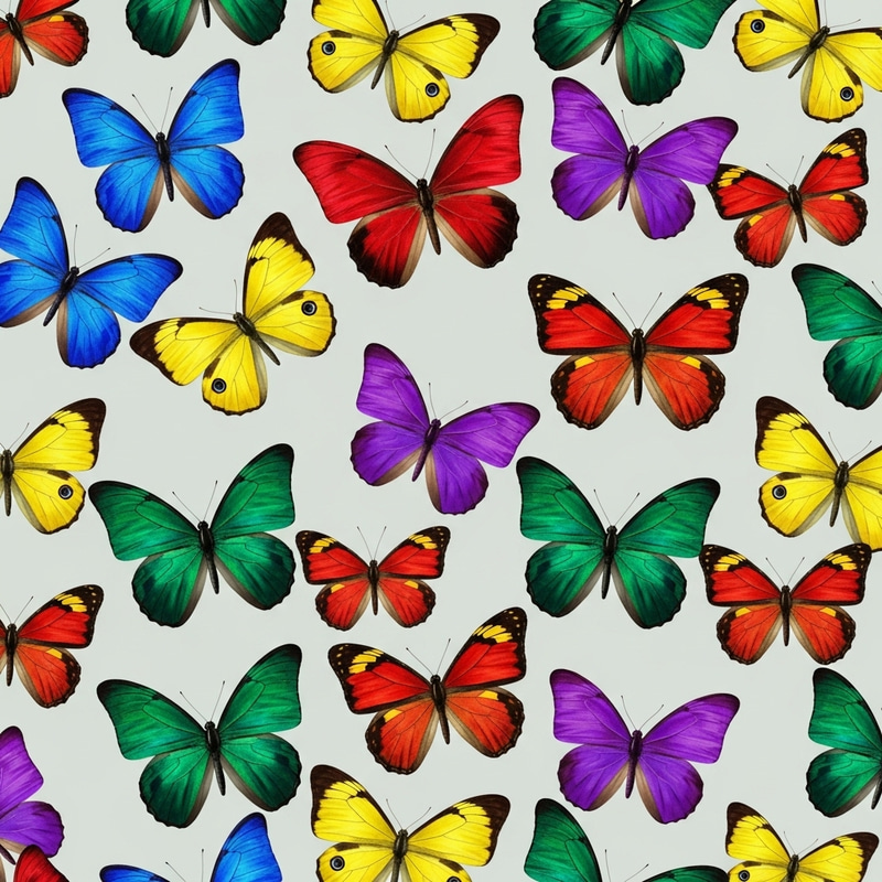 Colorful Butterfly Wallpaper Design Colorful Butterfly Wallpaper Design