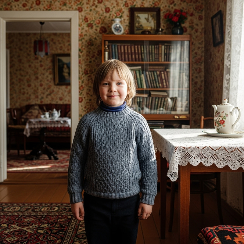 6-Year-Old in Russian Apartment Smiling