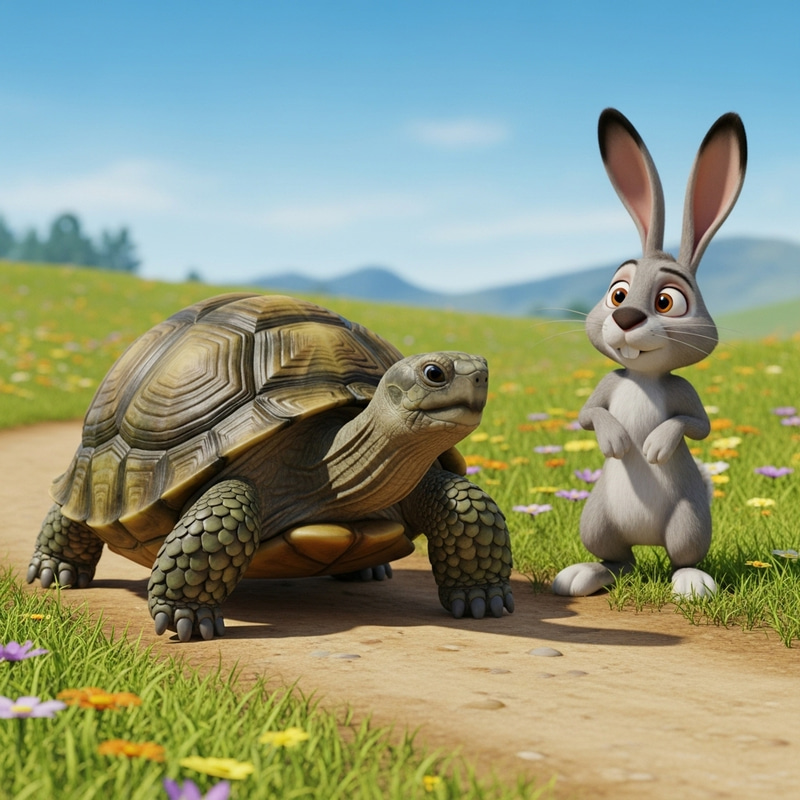 The Tortoise vs. The Hare: A Classic Race Tale The Tortoise vs. The Hare: A Classic Race Tale