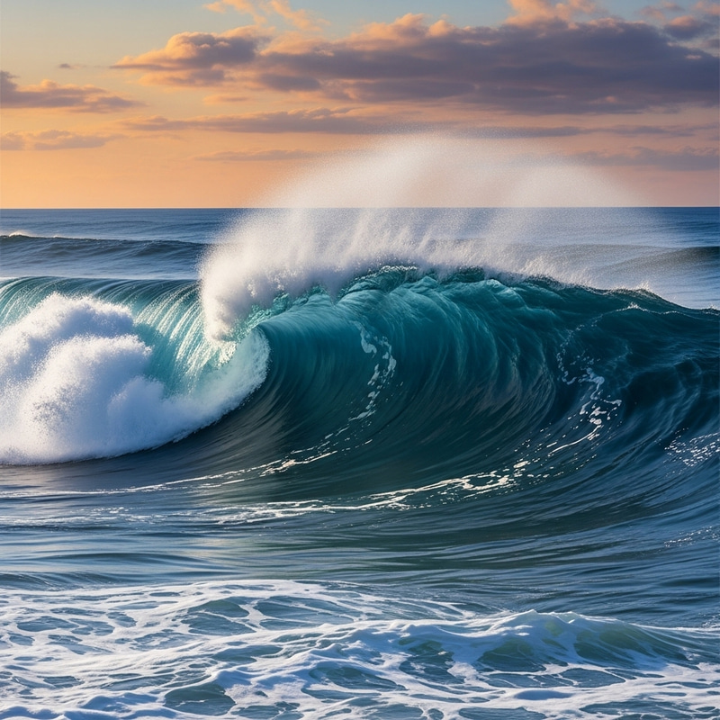 Ocean Waves Abstract Scene | Mesmeric Water Undulations