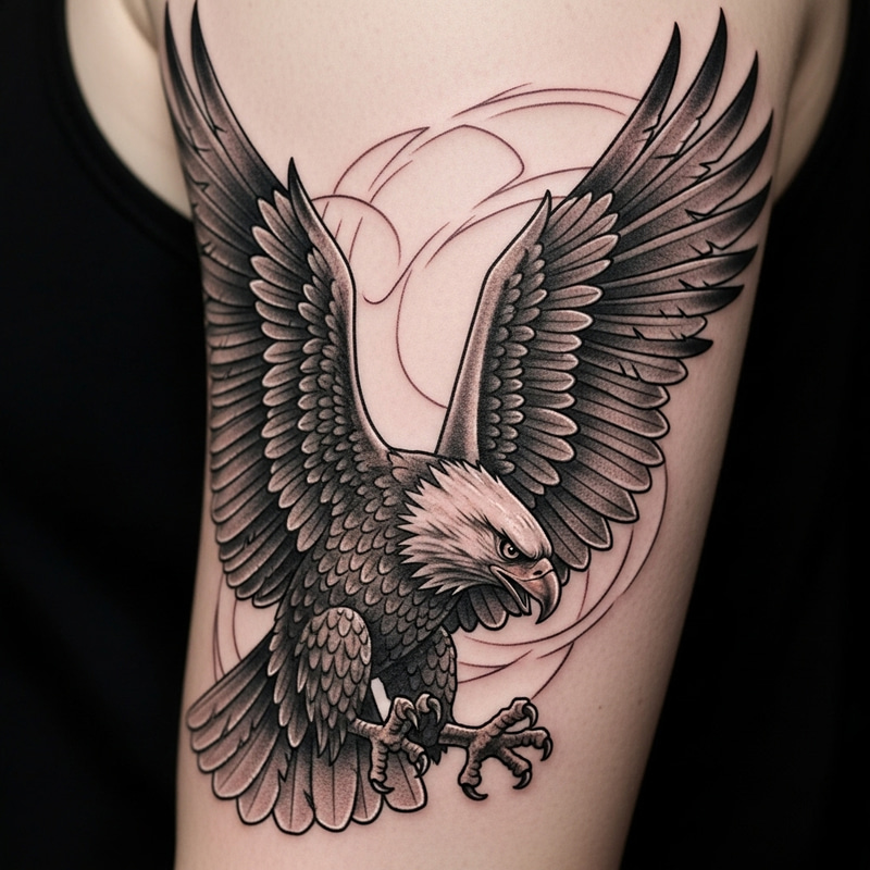 Adler Tattoo: Intricately Crafted Design of Power and Freedom Adler Tattoo: Intricately Crafted Design of Power and Freedom