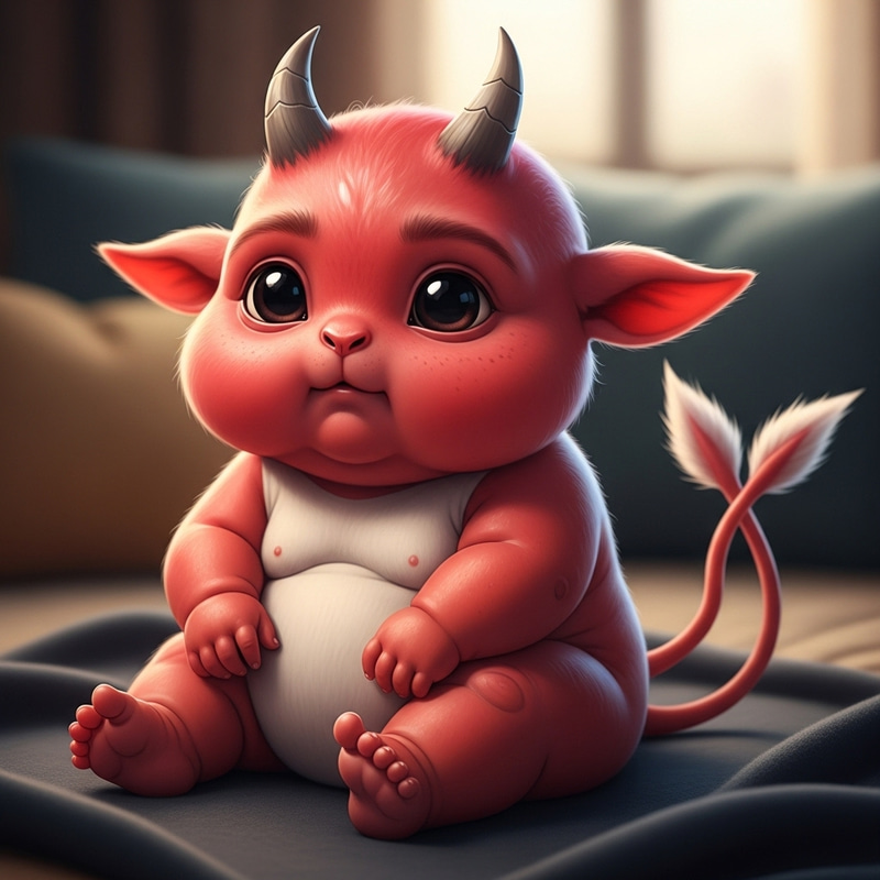 Realistic Baby Devil – Mythical Charm Realistic Baby Devil – Mythical Charm