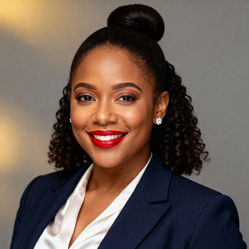 Modern Afro-American Real Estate Headshot Modern Afro-American Real Estate Headshot