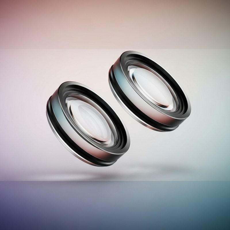 Clean Optical Glasses Lenses | Floating Perspective View