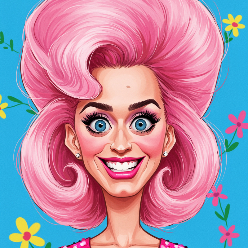 Katy Perry Funny Caricature Art