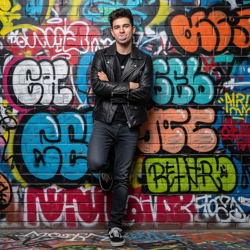 Rebellious Ansh - Bad Boy in Leather Jacket Rebellious Ansh - Bad Boy in Leather Jacket