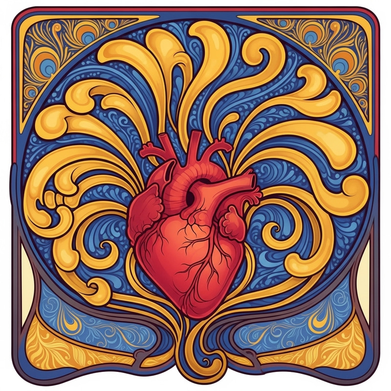 Love Symbol Art: Vintage Masterpiece