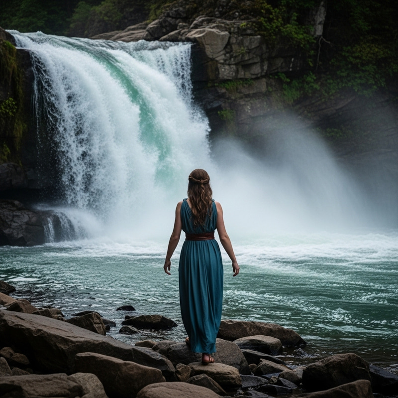 Psyche's Treacherous Adventure to the Styx Waterfall