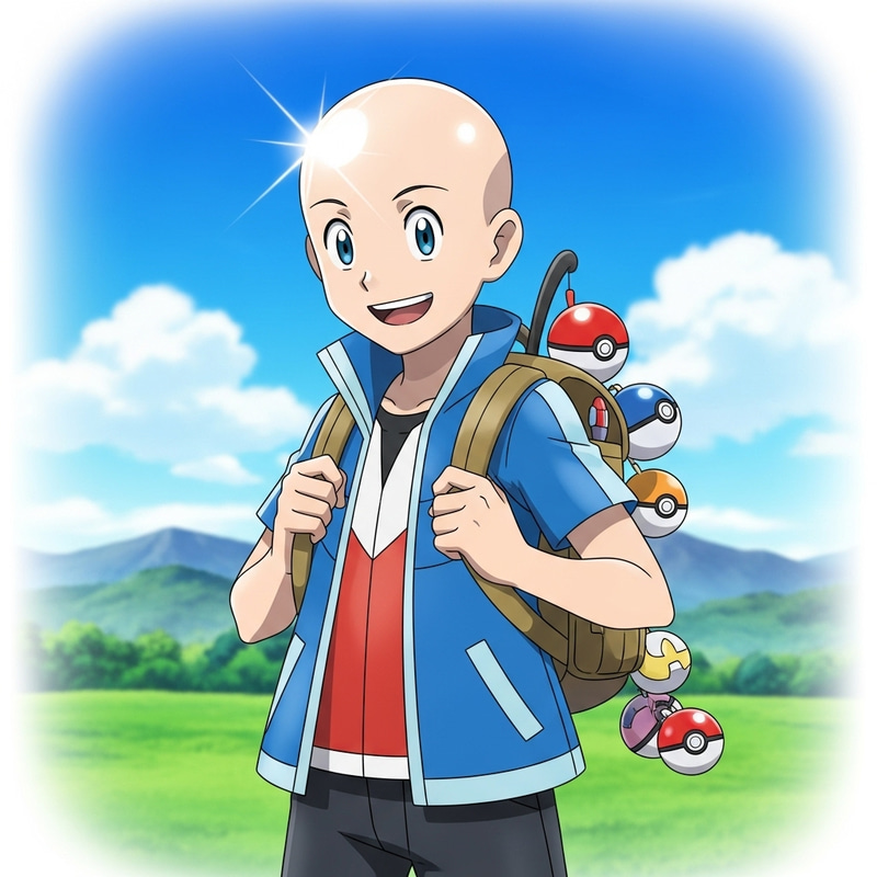 Bald Kieran: The Charismatic Pokemon Trainer Bald Kieran: The Charismatic Pokemon Trainer