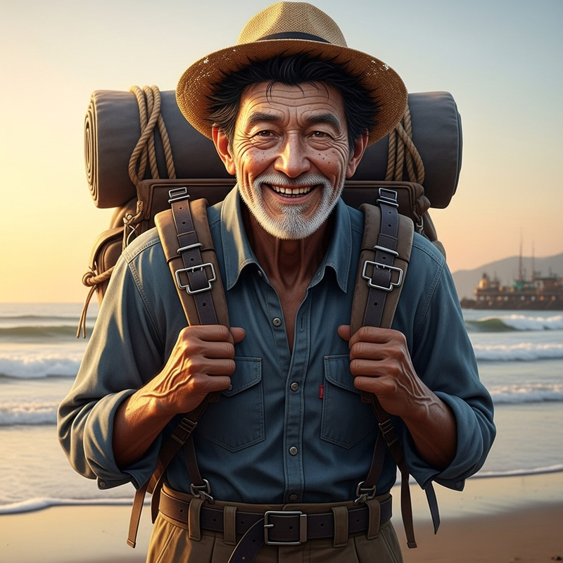 Luffy's Adventurous Style: A Vintage Look Luffy's Adventurous Style: A Vintage Look