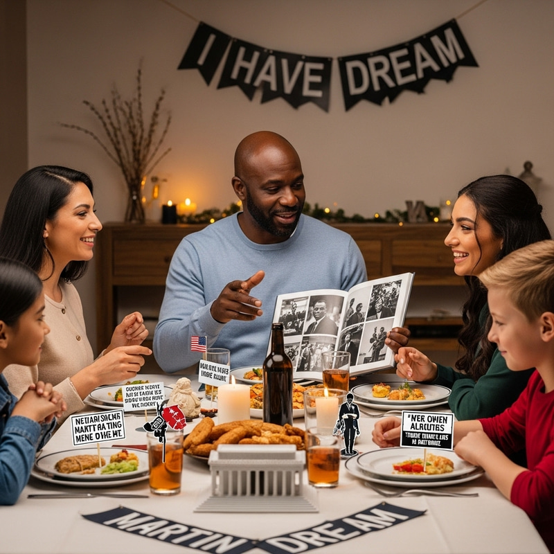 8k Realistic Family Celebrating MLK Jr.'s Birthday with Civil Rights Knowledge 8k Realistic Family Celebrating MLK Jr.'s Birthday with Civil Rights Knowledge