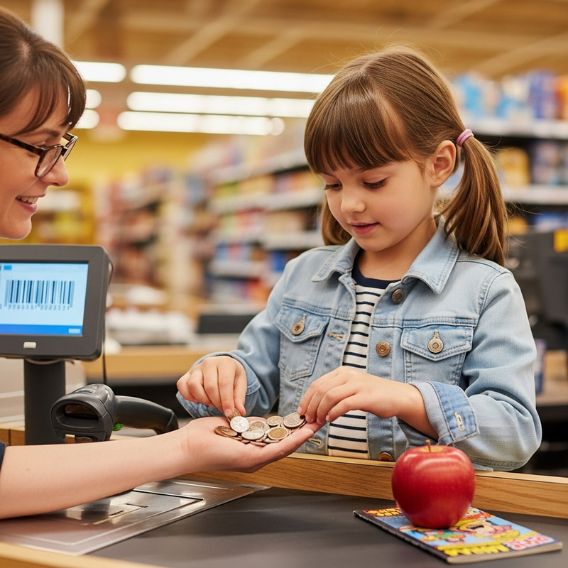 Girl Counting Coins | Save Money by Budgeting Wisely Girl Counting Coins | Save Money by Budgeting Wisely