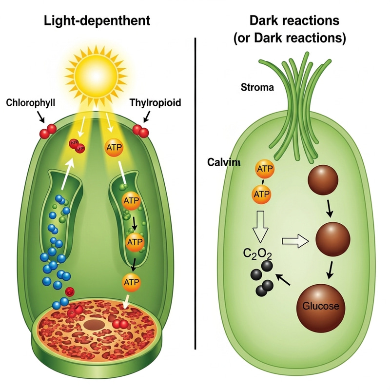 Light and Dark Phases of Photosynthesis Light and Dark Phases of Photosynthesis
