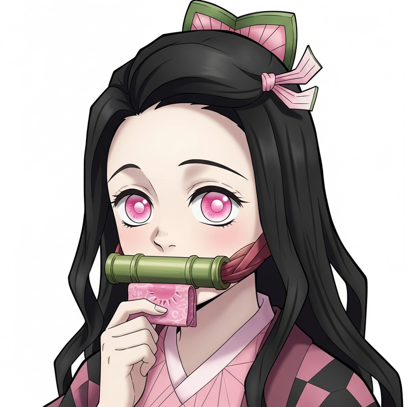 Nezuko from Demon Slayer: Elegant and Fierce Look Nezuko from Demon Slayer: Elegant and Fierce Look