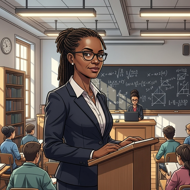 Dedicated University Professor in Action