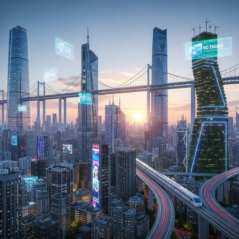 Futuristic Panoramic Cityscape | Techno-Nirvana Skyline View Futuristic Panoramic Cityscape | Techno-Nirvana Skyline View