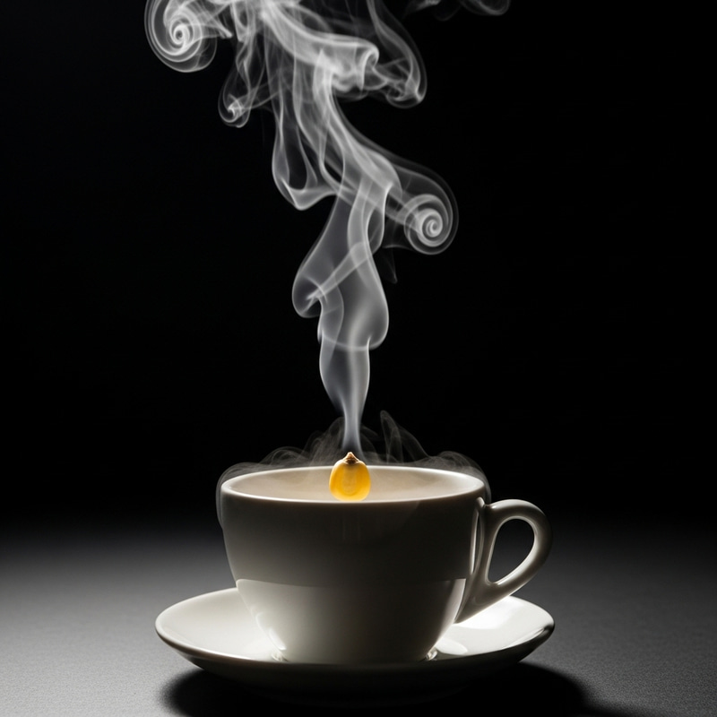 Steamy Corn Kernel in a Cup