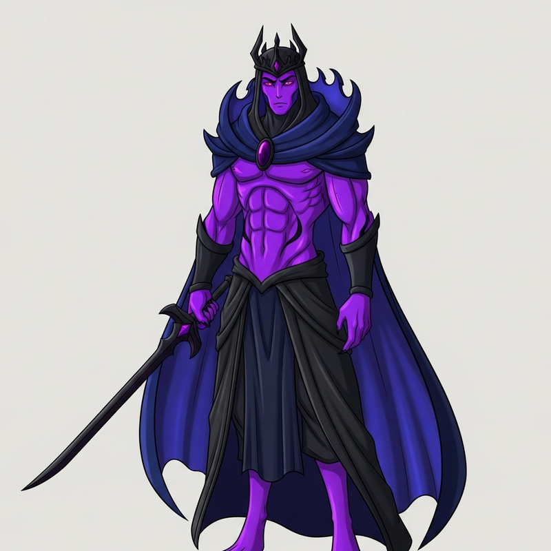 Mega Gallade - Sleek Purple Body & Magenta Eyes