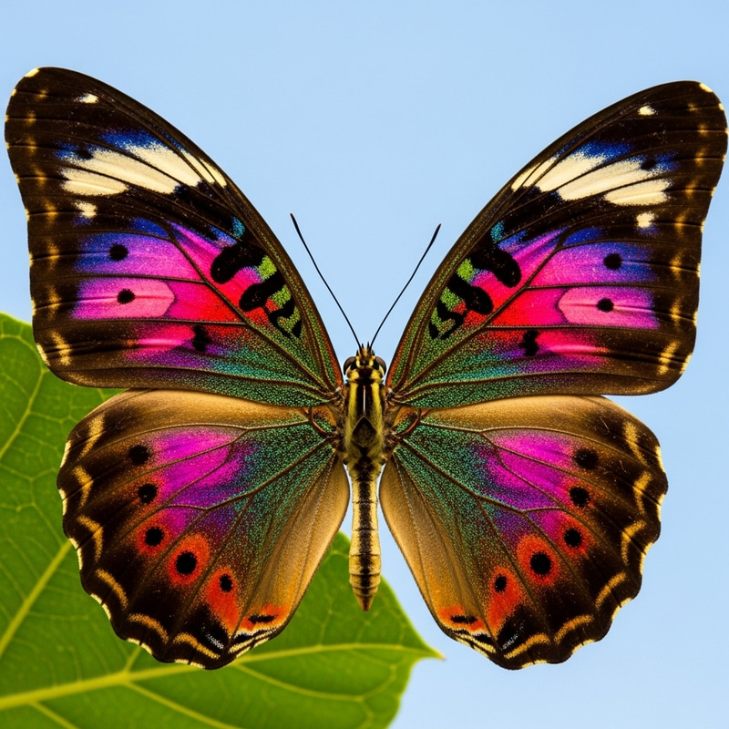 Vibrant Large Colorful Butterfly Image Vibrant Large Colorful Butterfly Image