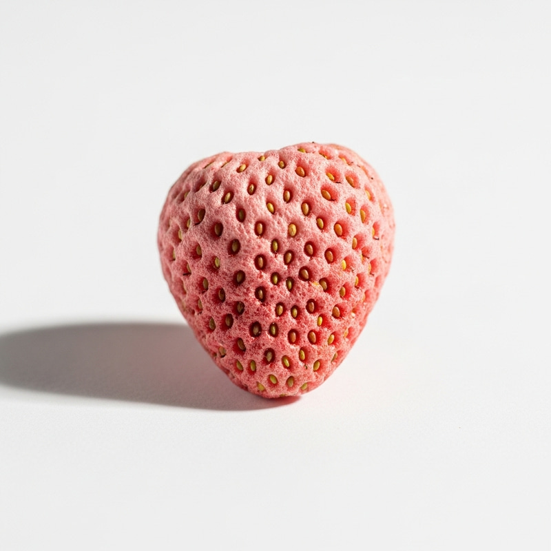 Premium Freeze-Dried Strawberry on White Background | Buy Now