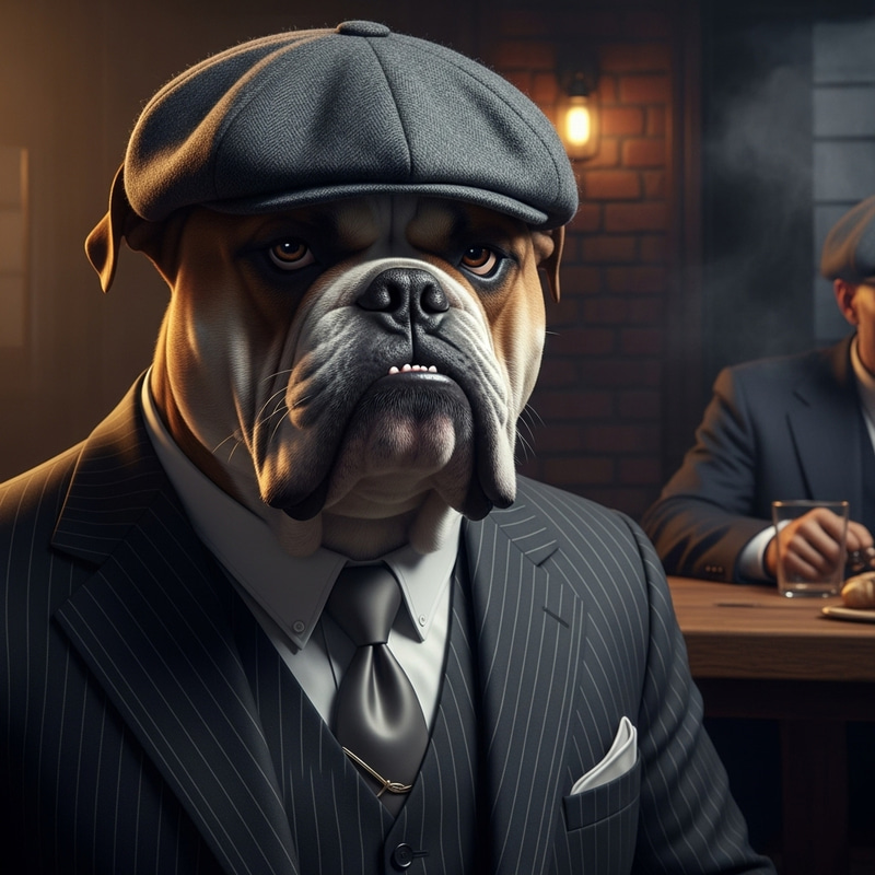 Tommy Shelby Dog: A Gritty Canine Portrait Tommy Shelby Dog: A Gritty Canine Portrait