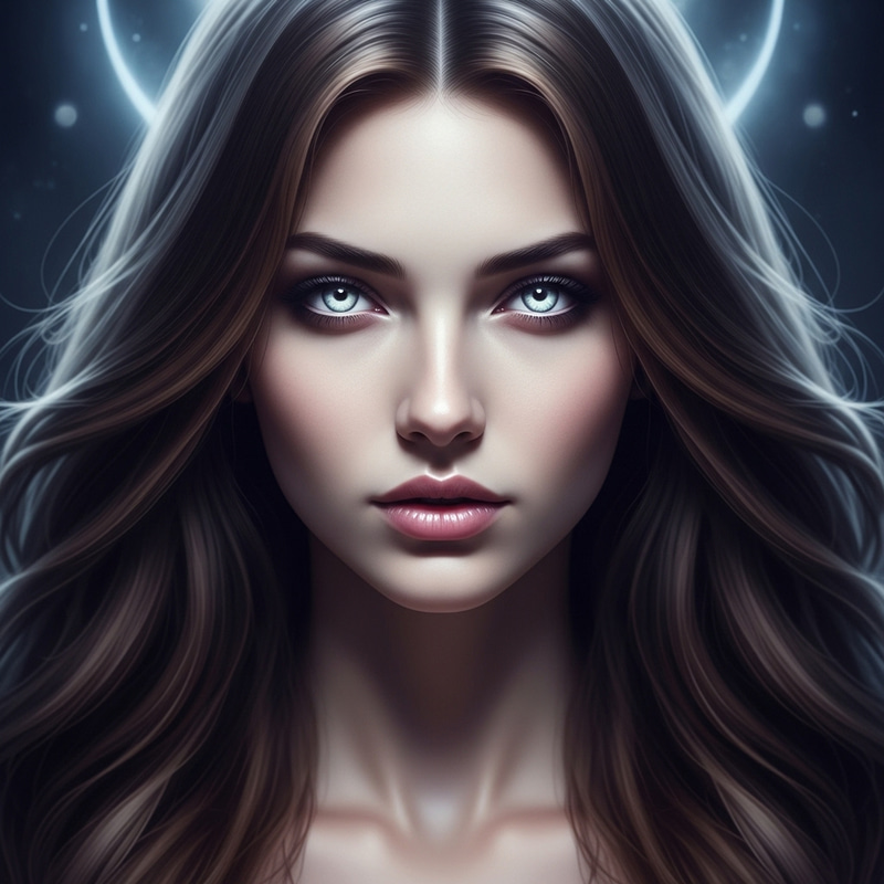 Enchanting Sorceress under Moonlight | Mystical Aura Enchanting Sorceress under Moonlight | Mystical Aura