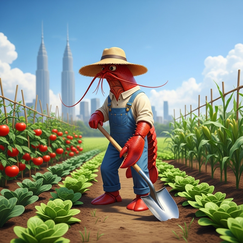 Lobster Gardening in the City: A Unique Scene