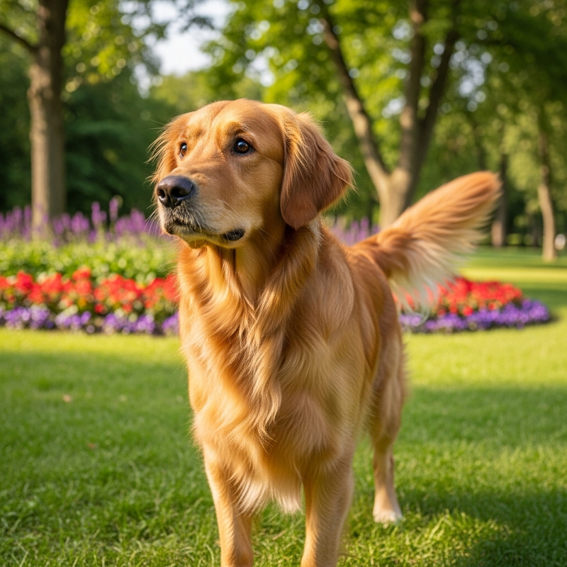 Adorable Dog Enjoying Nature at Park Adorable Dog Enjoying Nature at Park