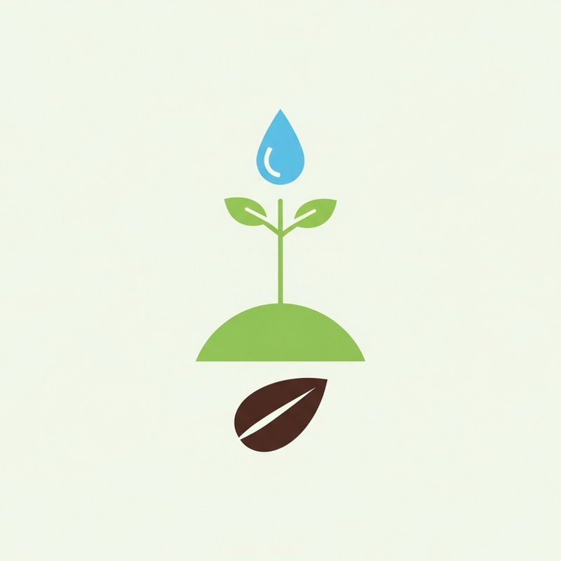 Minimalist Seed Cultivation Icon Design