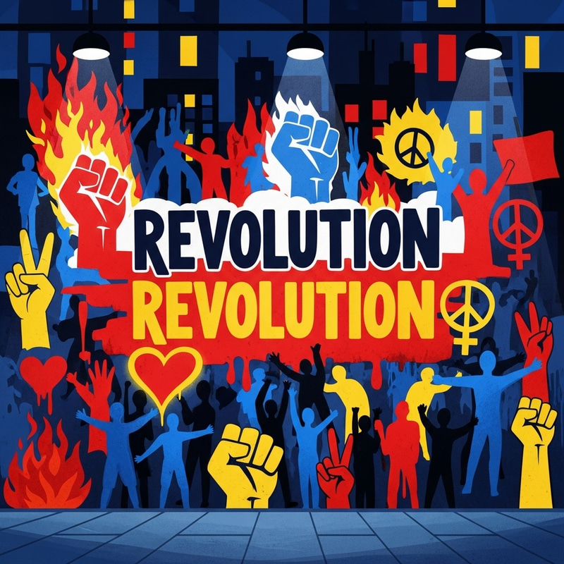 Revolution Graffiti Art: A Spirited Display of Protest & Resilience