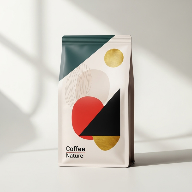 Nature-Inspired Minimalistic Packaging Design for Coffee Brand