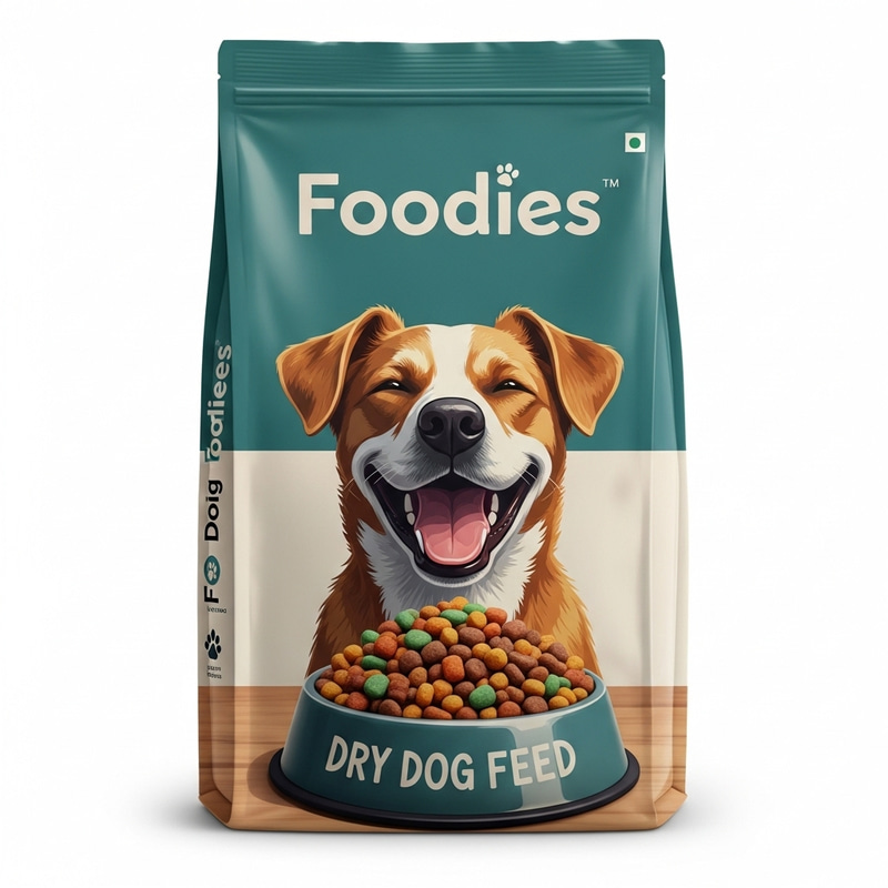 Foodies Dry Dog Food - Cheerful Dog Mealtime Delight Foodies Dry Dog Food - Cheerful Dog Mealtime Delight