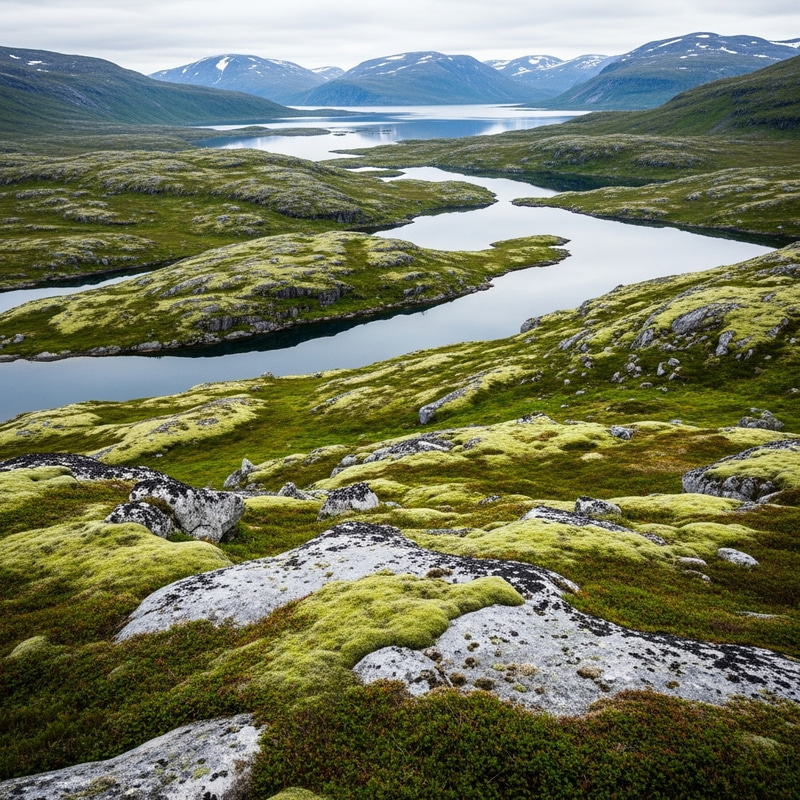 Serenity: Abstract Art Inspired by Norwegian Landscapes