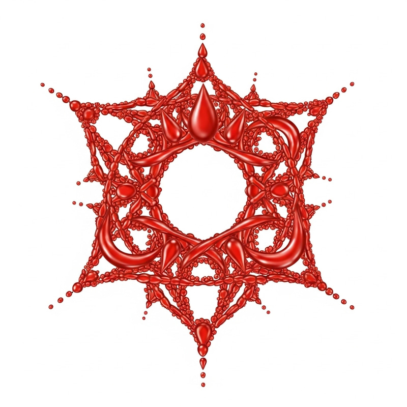 Blood Drop Sacred Geometry Art
