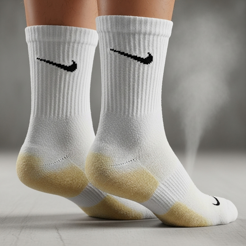 Smelly Sweaty Nike White Socks - Well-Worn Condition