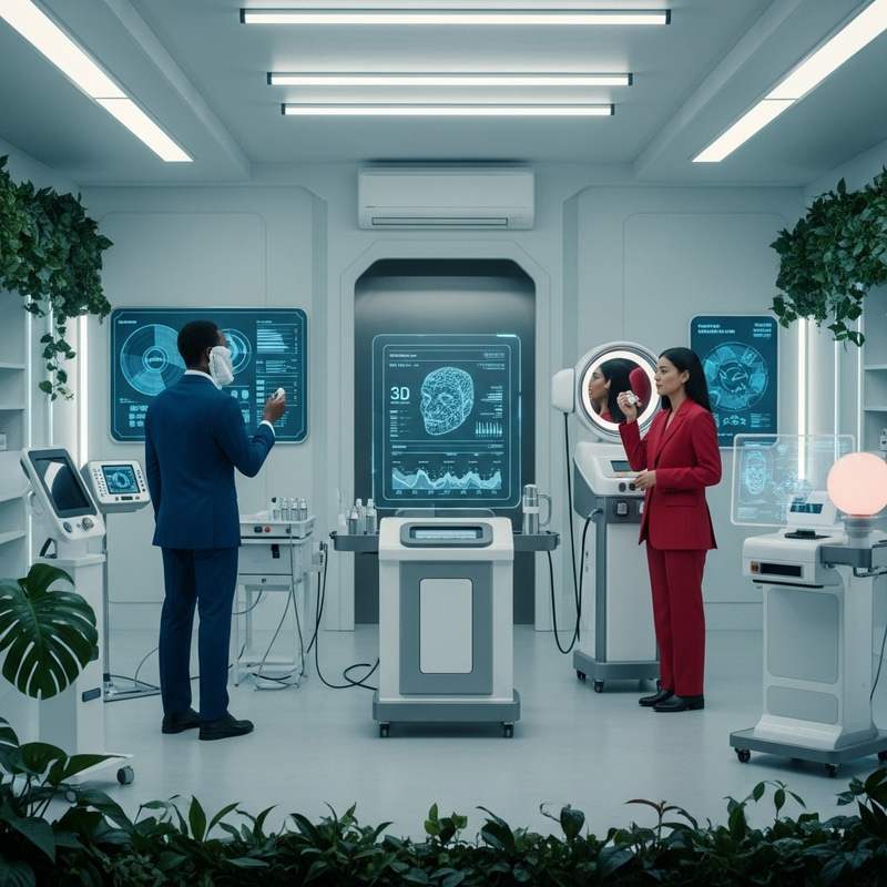 Futuristic Skincare: Innovative Devices and Clean Environment Futuristic Skincare: Innovative Devices and Clean Environment