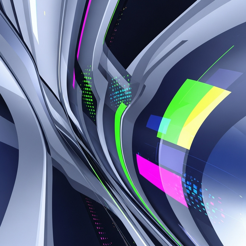 Abstract and Futuristic Geometric Shapes: Inspiring Vision of the Future