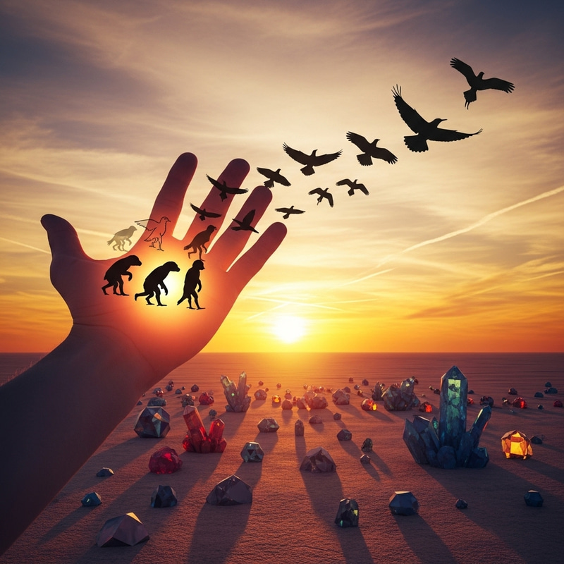 Evolving Birds from Hand: Futuristic Desert Flight Evolving Birds from Hand: Futuristic Desert Flight