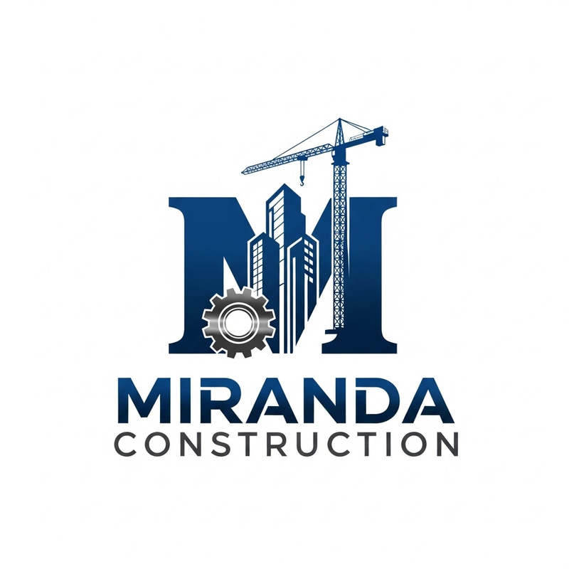 Miranda Construction Logo Design | Strength, Reliability & Craftsmanship Miranda Construction Logo Design | Strength, Reliability & Craftsmanship