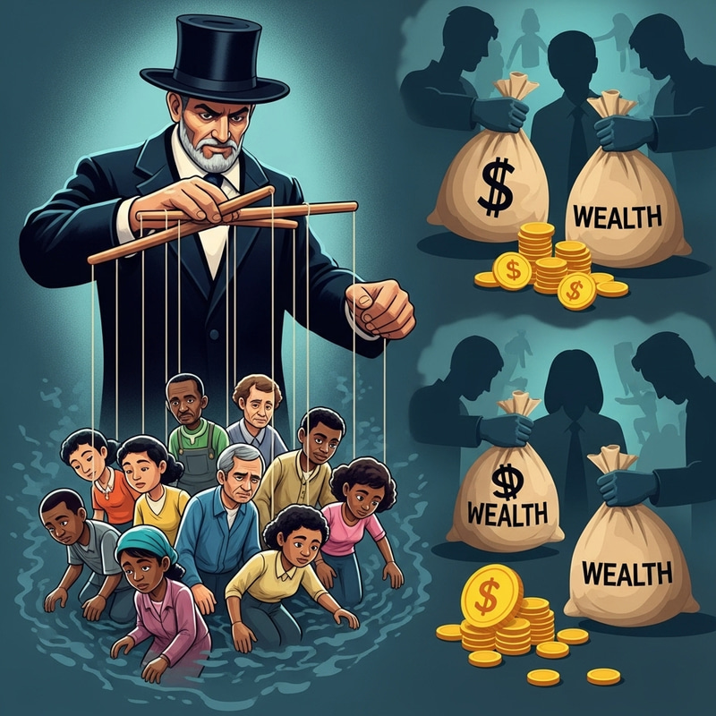 Government Puppeteer: Symbolizing Wealth Disparity